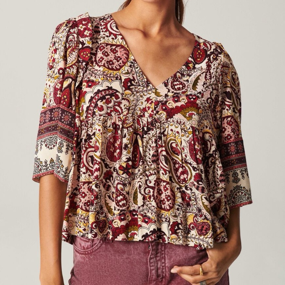 BA&SH
Zarry paisley-print crepe blouse